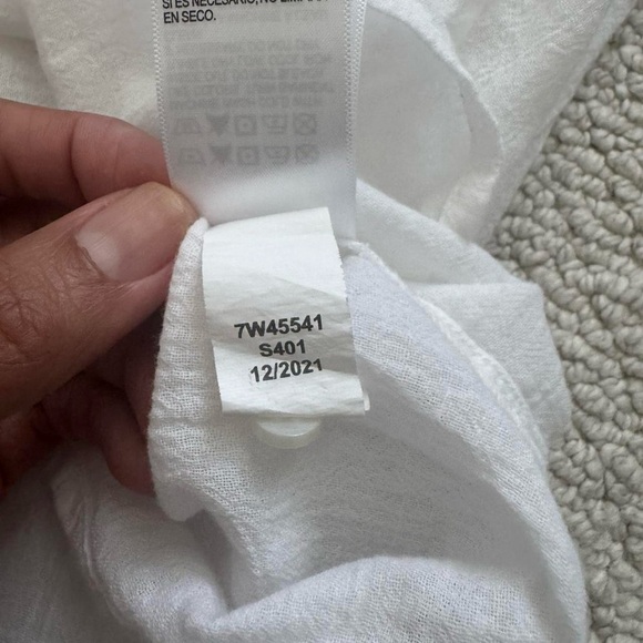 Lucky Brand Embroidered Yoke Cotton Peasant Top - Picture 11 of 11
